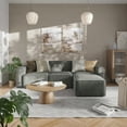 thumbnail image 4 of BizChair Luxury Modular Sectional Sofa, Ottoman Seat, Dark Gray, 4 of 11