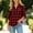 Black, Blue, Wine, Purple, Dark Gray, Green, Yellow, variant on SuTry Women's Plaid Button Down Shirt Turndown Collar Long Sleeve Chest Pockets Relaxed Loose Fit Casual Everyday Wear