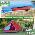 thumbnail image 5 of 2 Person Outdoors Camping Tent with Rain Fly and Carrying Bag - Lightweight Outdoor Pop Up Tents for Camping Essentials, Music Festivals, Backpacking, Hiking, or Beach Shelter by  Outdoors, 5 of 8