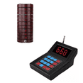 thumbnail image 1 of Wireless Restaurant Guest Table Vibrating Call Button Waiter Buzzer Service Calling System Coaster Pager US Plug, 1 of 6