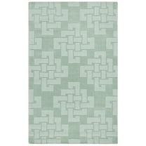 SAFAVIEH Martha Stewart Knot Geometric Wool Area Rug, Sea Anemone, 4' x 6'