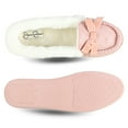 thumbnail image 6 of Jessica Simpson Womens Micro Suede Moccasin Indoor Outdoor Slipper Shoe, 6 of 9
