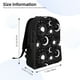 thumbnail image 4 of Disketp Crescent and Stars Mochila Unisex de Apertura Lateral Completa, Mochila para Laptop para Escuela, Trabajo y Viajes, 4 of 8
