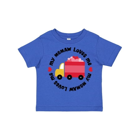 

Inktastic My Memaw Loves Me Gift Toddler Boy or Toddler Girl T-Shirt