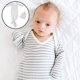 thumbnail image 3 of Saco de dormir para bebé - Saco de dormir con manta para bebé, manta envolvente para bebés recién nacidos de 0 a 3, de 3 a 6 y de 6 a 12 meses Raya gris, 3 of 9