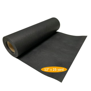 PLANTIONAL Black Iron-On Non-Woven Fusible Interfacing: 39 x 72 inch Medium  Weight Non-Woven Interfacing Iron On Polyester Single-Sided Interfacing