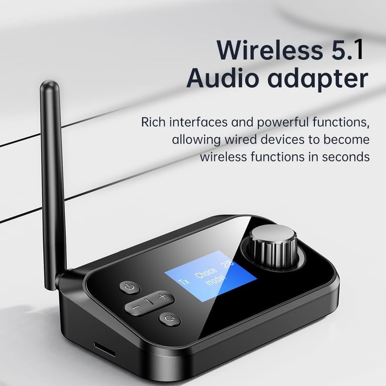 MUSICOZY Bluetooth Transmitter for TV, Audio Adapter Receiver for