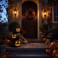 thumbnail image 5 of Halloween Lit Stacked Hammered Jack-O'-Lantern Decoration – 3-Tier Light-Up Halloween Indoor/Outdoor Fall Decor with Happy Ghost Faces – Cute Pumpkin Tower for Porch Tabletop, 5 of 6