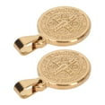 thumbnail image 5 of uds colgante de San Benito clásico de acero inoxidable redondo a prueba de herrumbre colgante de San Benito joyería para hombres y mujeres, 5 of 5