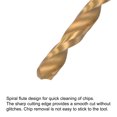 thumbnail image 4 of Uxcell 4Pack Mini Twist Drill Bit, 2.2mm Micro Engraving Drill Bits, High-Speed Steel 2.35mm Shank Titanium Coated, 4 of 5