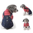 thumbnail image 4 of Pet Dog Clothes Fashion Warm Stripe Pattern Pet Apparel Pet Costume for Dogs, 4 of 8