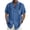 Blue, variant on LRGSHF Men's Short Sleeve Button Down Shirts Daily Stripe Tops Summer Soft Holiday Shirt with Pocket Beach Novelty Wear