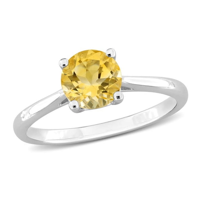 1,25 carat (CTW) Solitaire Citrine Citrine en argent sterling