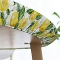 thumbnail image 6 of Summer Yellow Lemon Green Leaf Round Tablecloth Farmhouse Table Cover with Elastic Edge Washable Fitted Table Cloth for Kitchen Patry Outdoor Decor Fits 44", Medium, 6 of 6