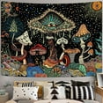 thumbnail image 2 of Gojian Mushroom Tapestry Hippie Tapestry for Bedroom Cute Tapestries Aesthetic Wall Tapestries Hanging for Bedroom Dorm Living Room, 2 of 6