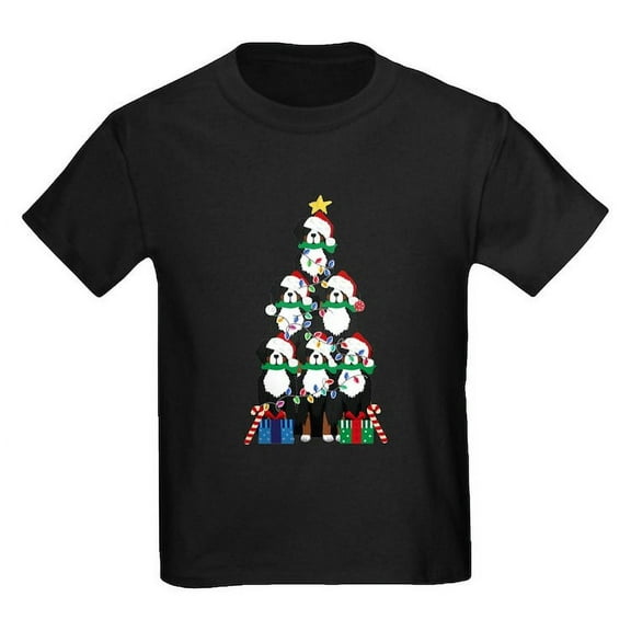CafePress - Bernese Mt Dog Xmas Tree T Shirt - Dark T-Shirt Kids XS-XL
