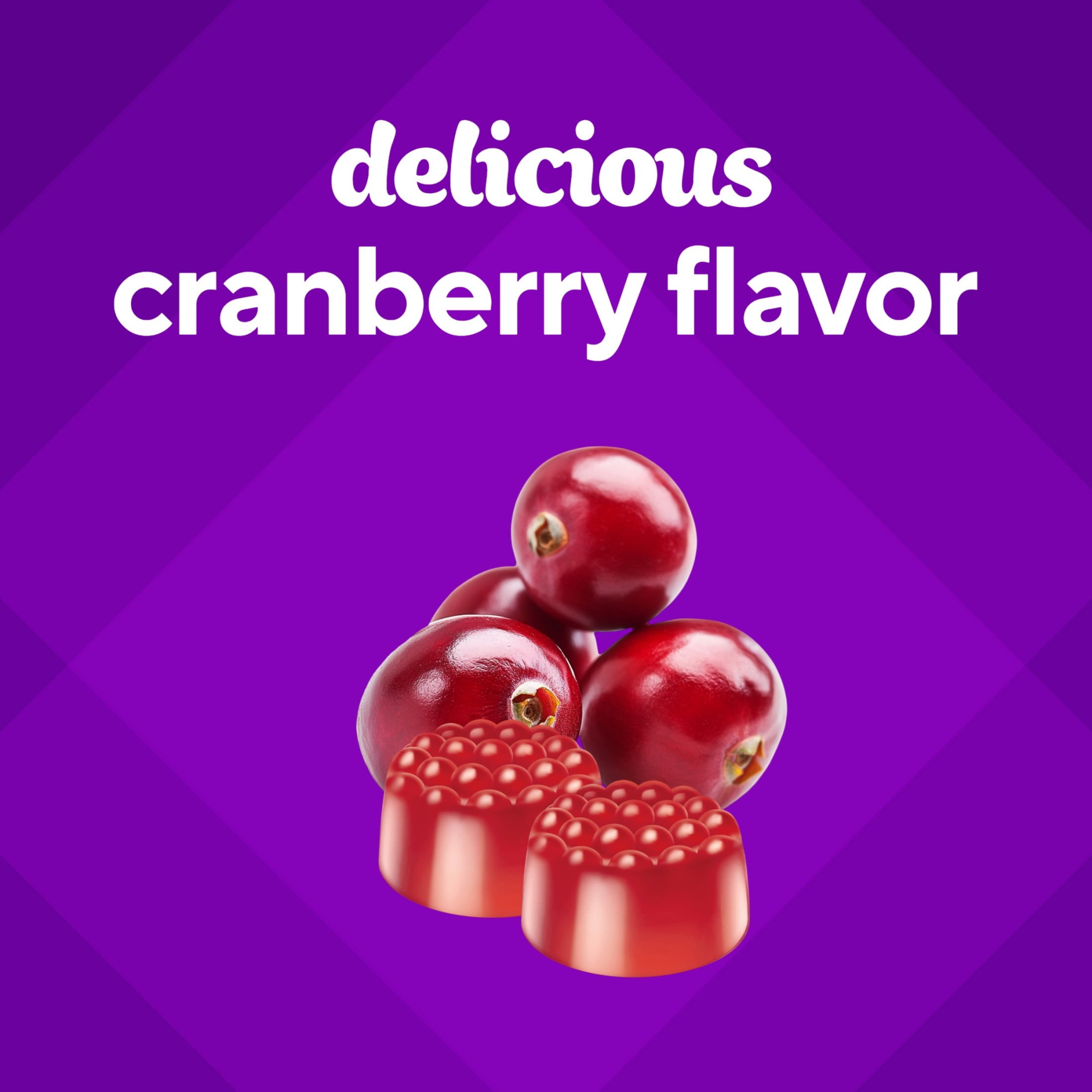 Vitafusion Cranberry Gummies for Women, 500mg Cranberry Juice Concentrate per serving, 60ct