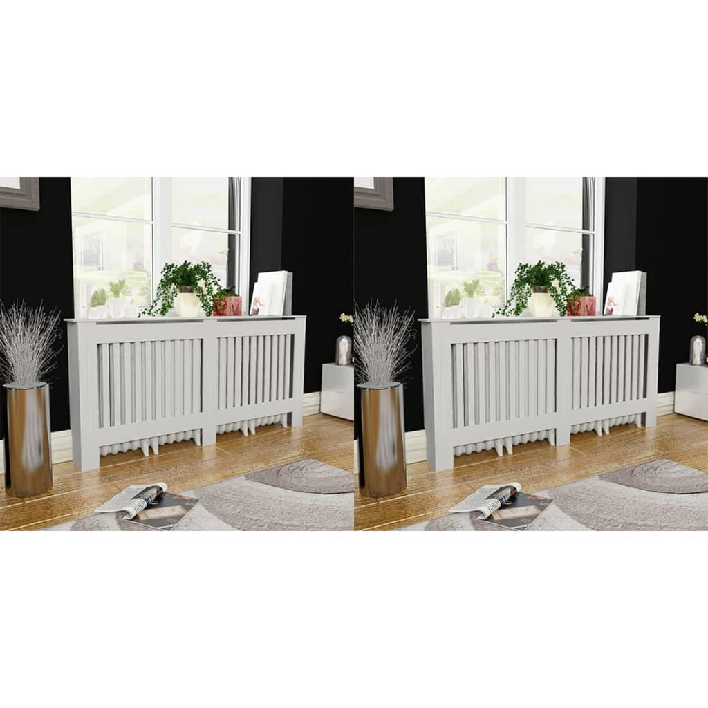 vidaXL Radiator Cover MDF Household Appliance Heating Shelf Multi Colors/Sizes