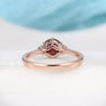 thumbnail image 5 of Natural garnet ring, gemstone ring, Sterling Silver Natural Garnet Ring, Girlfriend Wife Cut, January Birthstone, 14K Garnet Ring, Gold Ring, 5 of 5