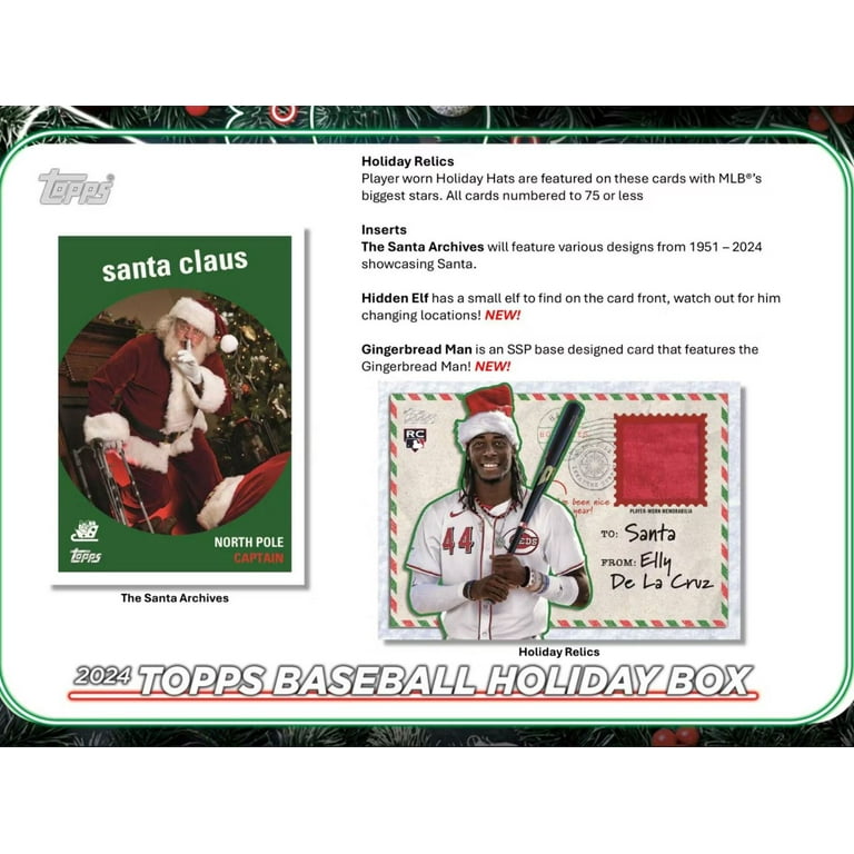 2024 Topps Holiday Baseball Mega Box - Walmart.com