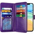 thumbnail image 2 of for iPhone 11 Case Folio Flip Cover with Credit Card Holder 2-in-1 Wallet ID Slot Women Girl Detachable Hybrid Protective Slim Hard Shell Magnetic PU Leather for iPhone 11 Mandala Violet, 2 of 15
