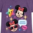 thumbnail image 3 of Disney Emoji - Minnie Assorted Emojis - Toddler And Youth Girls Short Sleeve Graphic T-Shirt, 3 of 5