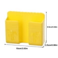 thumbnail image 2 of Phone Storage Organizer Universal Sticky Wall Shelf Multi-functional Free Seamless Sundries Holder Bedside Air Control Hotel yellow, 2 of 5