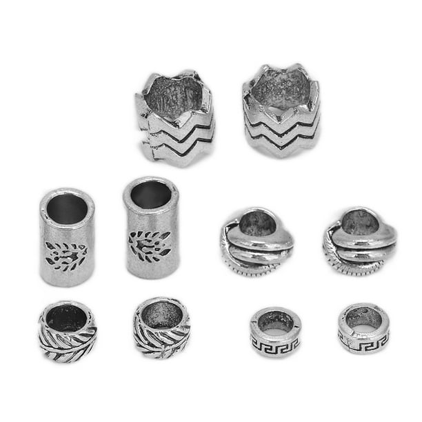 Joyería Para El Cabello, Cuentas Para Barba Vikinga, aleación De Cuentas Para Barba, 10 Piezas Para Teñir La Barba Para Colgante Para Barba Trenzada Para Cabello Trenzado