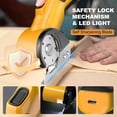thumbnail image 5 of Electric Scissors, Cardboard Cutter, with LED Light, High-Efficiency Brushless Motor, Alloys Blade, suitable for Cloth, Cardboard, Leather, Carpet, 5 of 6