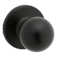 thumbnail image 1 of Polo Passage Knob Kwikset Traditional, negro mate, 4,45 cm, 1 of 1