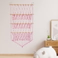 thumbnail image 7 of Tongina Stuffed Animal Hammock Stuffed Toy Net Toy Storage Boho Macrame Three Layers Hanging Storage Net Organizer Holder for Bedroom Pink, 7 of 7