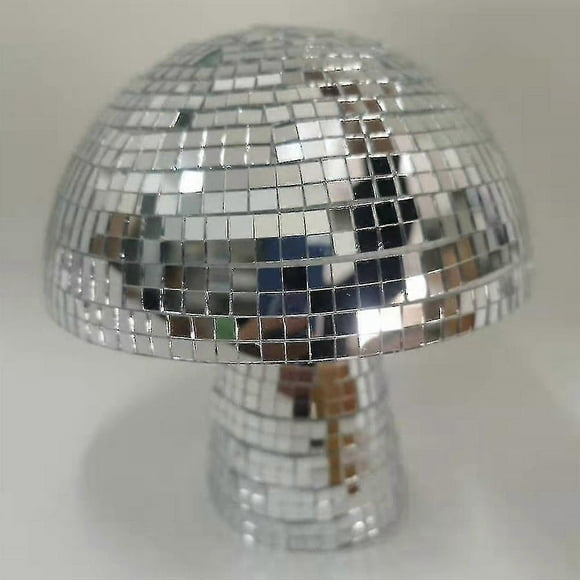 Mushroom Disco Balls Mirror Glitter Ball Party Prop Dance Stage Home D