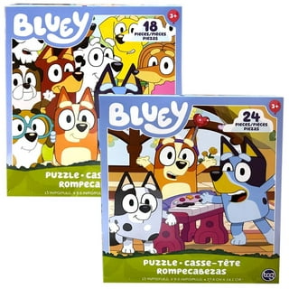 Bluey Premier 48 Pc Puzzle Set for Kids - Bluey Party Supplies Bundle with  1 Bluey Puzzle, Crenstone Puppy Stickers, and More (Bluey Games and