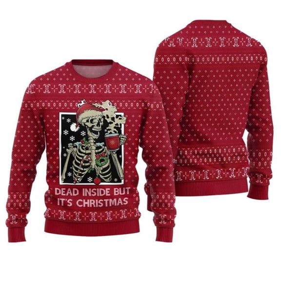 Dead Inside But It’s Christmas Ugly Sweater