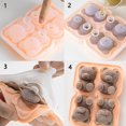 thumbnail image 2 of Lindo oso de peluche para hacer cubitos de hielo, molde a prueba de salpicaduras y fácil de quitar, para refrigerador con contenedor, bandeja para cubitos de hielo de oso lindo, 2 of 5