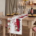 thumbnail image 2 of Table Runners 70 Inches Long Dress Scarves, Vintage Valentine's Day Farmhouse Coffee/Dining/Kitchen Table Decor, Holiday Table Runner, Floral Truck Romantic Wooden 13x70 Inch, 2 of 9