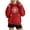 Red, variant on Maplenight Fleece Christmas Hoodies for Women Snowflake Graphic Long Sleeve Hooded Sweatshirt Drawstring Relaxed Fit Casual Womens Tops for Fall Winter
