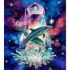 thumbnail image 2 of Cuadros Decorativos 5D DIY Diamond Painting Crystal Dolphins Full Square Drill Mosaico (20x30CM) Tmvgtek embutido en tela, 2 of 9