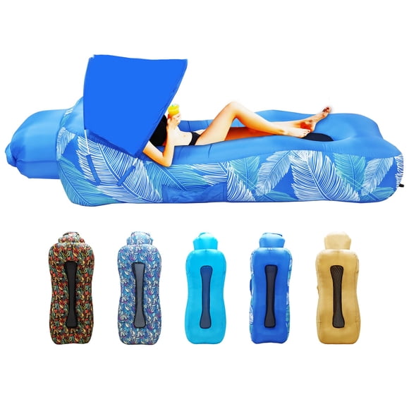 Sofá inflable Baoinse 190x70x50 cm con parasol