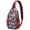 Red, variant on Summer Beach Sling Bag - Vibrant Boho Crossbody Bag with Mesh Pockets - Travel-Ready for Outdoor, Festivals, Vacation