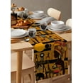 thumbnail image 6 of Black African Women Table Runner 72 Inches, Boho Brown Elephant Giraffe Ethnic Bed Runner Dresser Scarves Tabletop for Indoor Outdoor Parties/Ceremony/Banquet, 18" x 72", 6 of 8