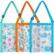 thumbnail image 1 of 3 Pack Beach Mesh Bag Kids Shell Collecting Bag Beach Sand Toy Totes for Holding Beach Shell,Toys Multicolored, 1 of 4