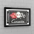 thumbnail image 3 of Corvette C1 Black Ready-To-Hang Black Framed Wall Mirror, 3 of 4