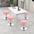 thumbnail image 5 of Costway Vanity Stool Adjustable 360° Swivel Storage Makeup Chair w/ Removable Tray Pink, 5 of 10