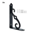 thumbnail image 4 of VONKY L-shaped Integrated Molding For Sturdy And Elegant Storage Rack Eliminates Shaking Triangular Bracket L-shaped Structure Black+accessories 5 inches, 4 of 6