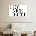 thumbnail image 2 of Elephant Stock Hey Nice Butt Wall Art - Horizontal Canvas Wall Art - Bathroom Wall Decor - Humor Canvas - White And Black Decor - 36" x 24", 2 of 8