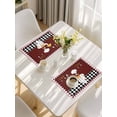 thumbnail image 5 of Fat Chef Placemats Set of 6, Red Gourmet Kitchen Red Black Buffalo Plaid Placemats for Dining Table, Place Mats for Kitchen Tabletop, Waterproof Wipeable Dining Table Mats Set, 5 of 9