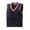 Navy, variant on Kids Boys Girls V Neck Vest Sweater Sleeveless Warm Knitted Pullover Knitwear Tops,Christmas Sweater,Size:8-9 Years