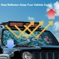 thumbnail image 5 of Uorisanigo Foldable Windshield Sun Shade Hibiscus Flower Turtle Windshield Shade Compatible with Jeep Wrangler JL JLU 2018-2025 Blocker Sun Visor Shield Windshied Cover Block UV Rays ,1Pc, 5 of 7