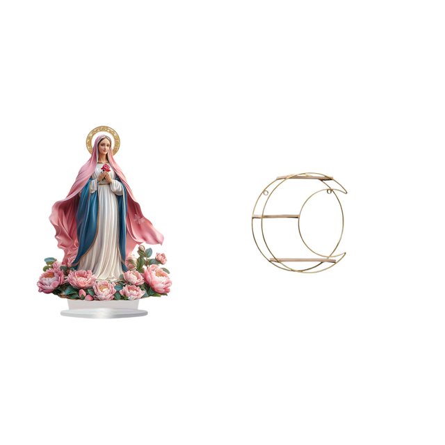 Mesa Auxiliar Acrílica Independiente Con Base Y Estante Metálico Para Colgar En La Pared. Multifuncional, Ahorra Espacio Para El Hogar, Fiestas, Dormitorio Y Objetos De Colección.